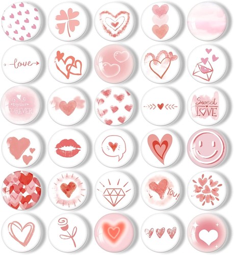 Stück magnete rosa herz - rosa,