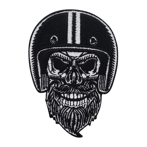 Bärtiger biker totenkopf - bärtiger,