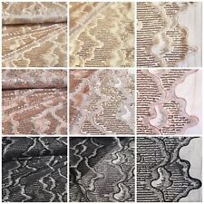 Pailletten Stoff Tüllstoff