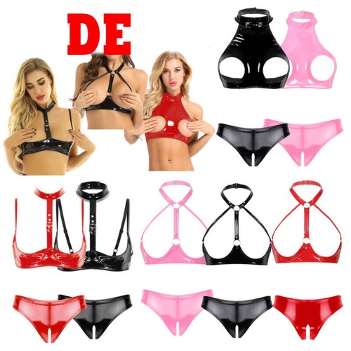 Damen halter wetlook - halter,