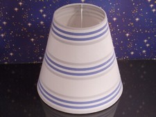 Lampenschirm weiß blau grau