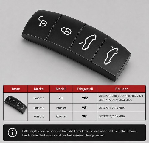 Porsche tastenfeld gummi für - porsche,