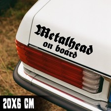 AUTO AUFKLEBER "METALHEAD ON