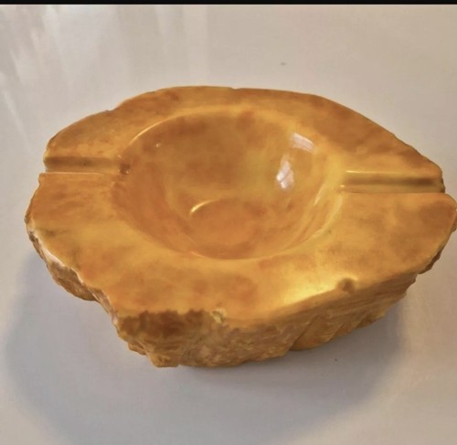 Aschenbecher alabaster 70er - aschenbecher,