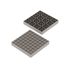2x Lego Bau Platte 8x8x1