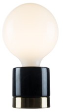 Bioledex Z610-435 Tischleuchte E27 Stein Marmor Schwarz Tischlampe Nachtlicht