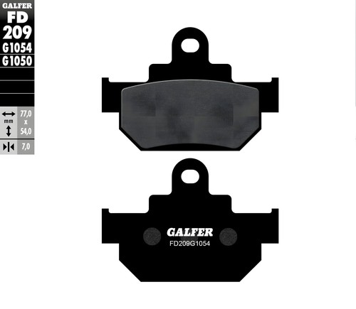 Bremsbeläge galfer 7mm - bremsbeläge,