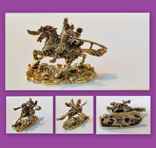 Guan messing statue - yu, messing-statue