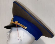 Schirmmütze -Armee - General - Besatzstreifen blau - Deckelbiese blau von 1980 b
