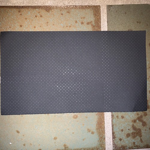 Leder perforiert schwarz - leder,