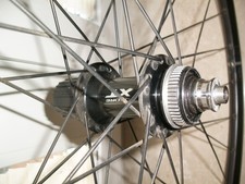 KTM Hinterrad Shimano XT 28“ Disc Rad MTB Hohlkammerfelge 10-fach Laufrad Alu