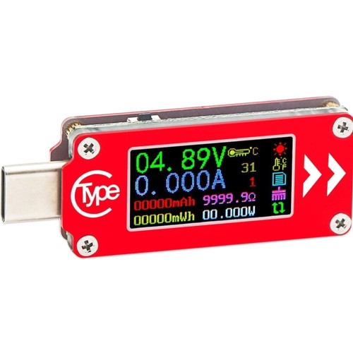 Usb typ lcd voltmeter - typ, c