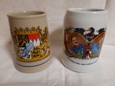 2 x  Bierkrug 0,5 Liter Bayern