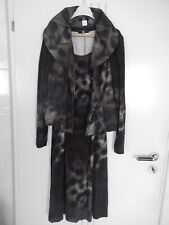 Kleid mit Jacke von Kapalua, Gr. 36/38, braun/grau/beige/blau