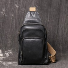 Herren Leder Sling Bag
