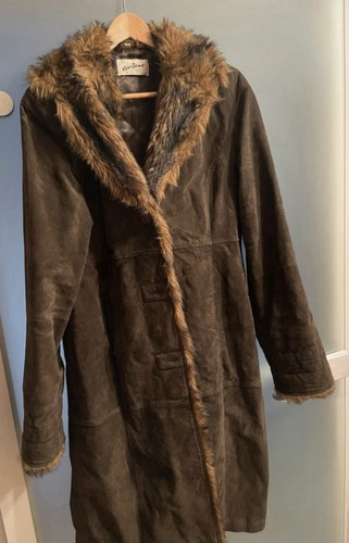 Wildledermantel braun 38 - gr.,