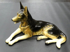 Porzellan Keramik Figur - Deutscher Schäferhund - Top - Hund - Weihnachten ?