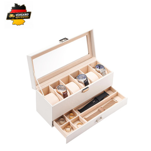 Uhrenbox mit fächern - mit, 6