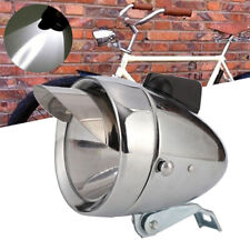 Fahrrad Chrom Vintage LED Scheinwerfer Frontleuchte Kopflampe Dekor &  Halterung