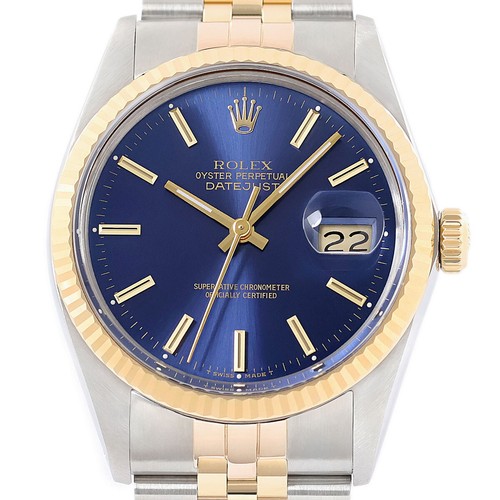 Rolex datejust blaues - rolex,