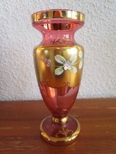 Vase Böhmen Emaille Auflage