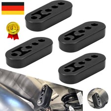 4 Stück Universal Auspuffgummi 4 Löcher Auto Auspuff Aufhänger Gummi Schwarz DE