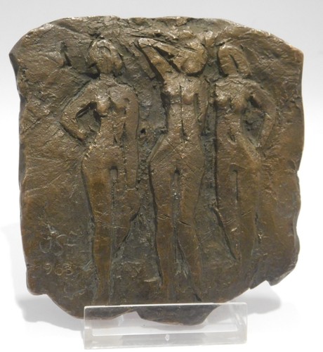 Bronze relief akt - bronze,