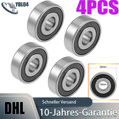 4pcs 6202 2rs kugellager - 6202-16-2rs,