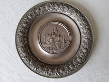 Wandteller Eisenkunstguss Schloß Wernigerode - Gießerei Ilsenburg um 1900, gebr.