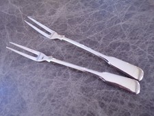 Villeroy & Boch MONTCLAIR Vorleger Paar Fleischgabeln Silber 120er TOP !