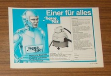 Seltene Werbung AQUA VAC Allessauger - Einer für alles - Roboter Mann 1992