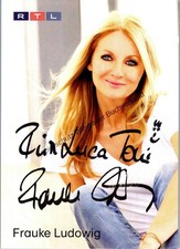 Original Autogramm Frauke Ludowig RTL /// Autogramm Autograph signiert si 350842