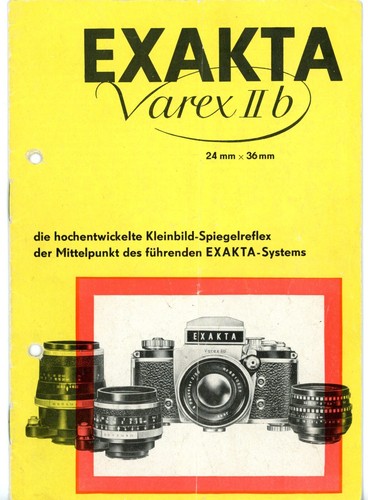 Ihagee prospekt exakta varex - ihagee,