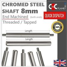 8 mm Verchromter Stahl Linearwellenstange Schiene Gleitstange Enden Bearbeitet Gewinde Gewinde Gewinde Gewinde