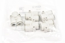 5x SMC KQ2U10-12A - T-Steckverbinder - Pneumatik Fitting - 10-12mm - unbenutzt