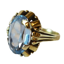alter Spinell Ring 585 Gold
