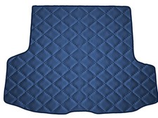 Kunstleder Kofferraummatte für BMW 3 G21 kombi 2018-..., Dunkelblau x14 Rand