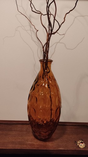 Braune glasvase bodenvase mit - braune,