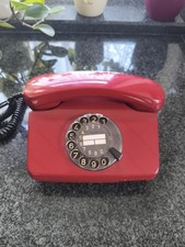 Wählscheiben Telefon Weinrot