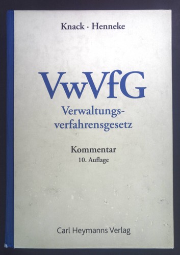 Verwaltungsverfahrensgesetz - ,