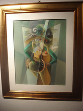 MODERNE KUNST - ACRYL AUF LW: SIGNIERT: DI-BIN: DATIERT 1986: