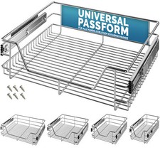 CASARIA Teleskopschublade Küchenschublade Korbauszug 30 40 50 60cm Verchromt