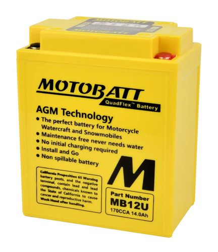 Motobatt mb12u 12v 15ah agm - motobatt,