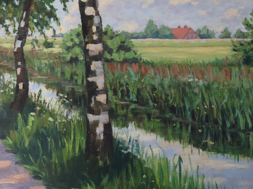 Landschaft impressionismus - landschaft,