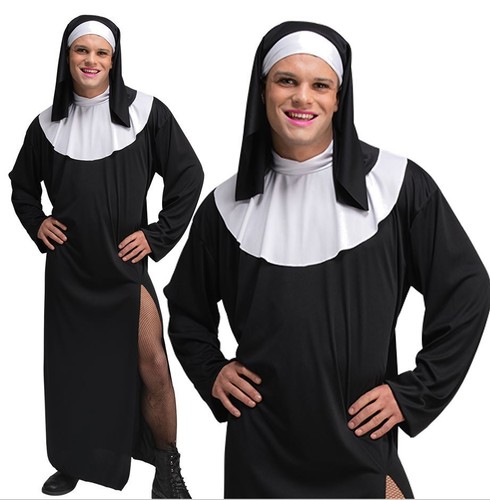 Lustiges herren nonne kostüm - nonne,