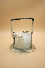 Tauperle Bleikristall Untersetzer 6 Stück mit Gestell Set 50er Jahre Vintage