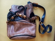 Alessandrini Italien Beuteltasche Leder braun