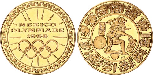Mexiko goldmedaille 1968 - goldmedaille,