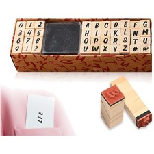 40 Stück Buchstaben Stempel
