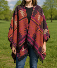 Vintage Azteken Muster Schal